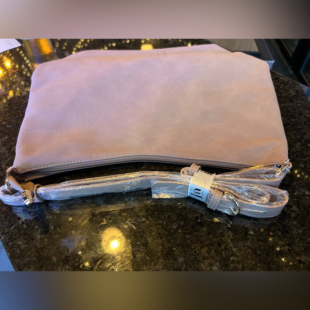 Jessica Moore Suede Hobo Bag
